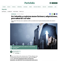 En Colombia se registran menos fusiones y adquisiciones, pero suben 82% en valor